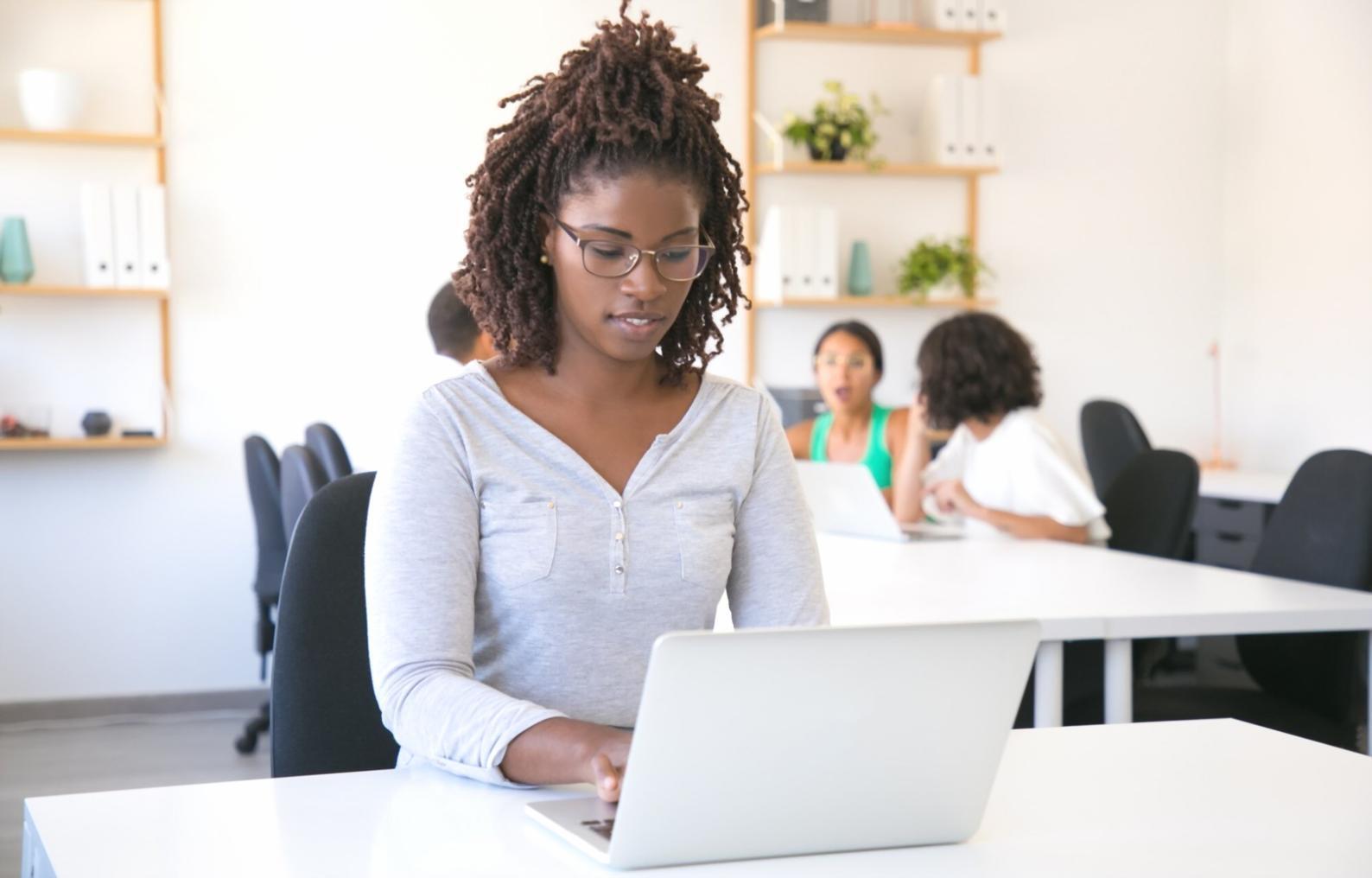 Student working on distributed systems architecture